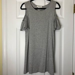 Grey cold shoulder dress size Medium